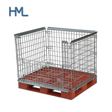 Storage Warehouse Collapsible Euro Steel Metal Pallet Cage